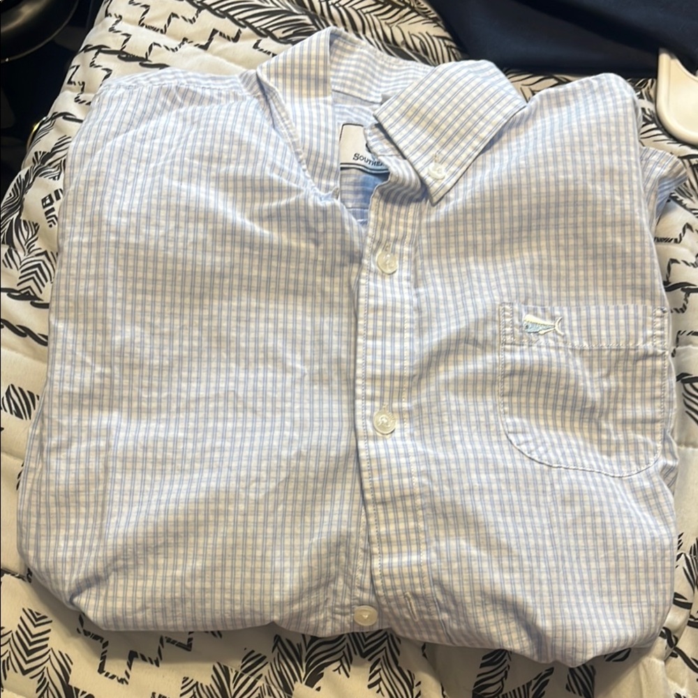 Brooks Brothers Blue Striped Men's Shirt